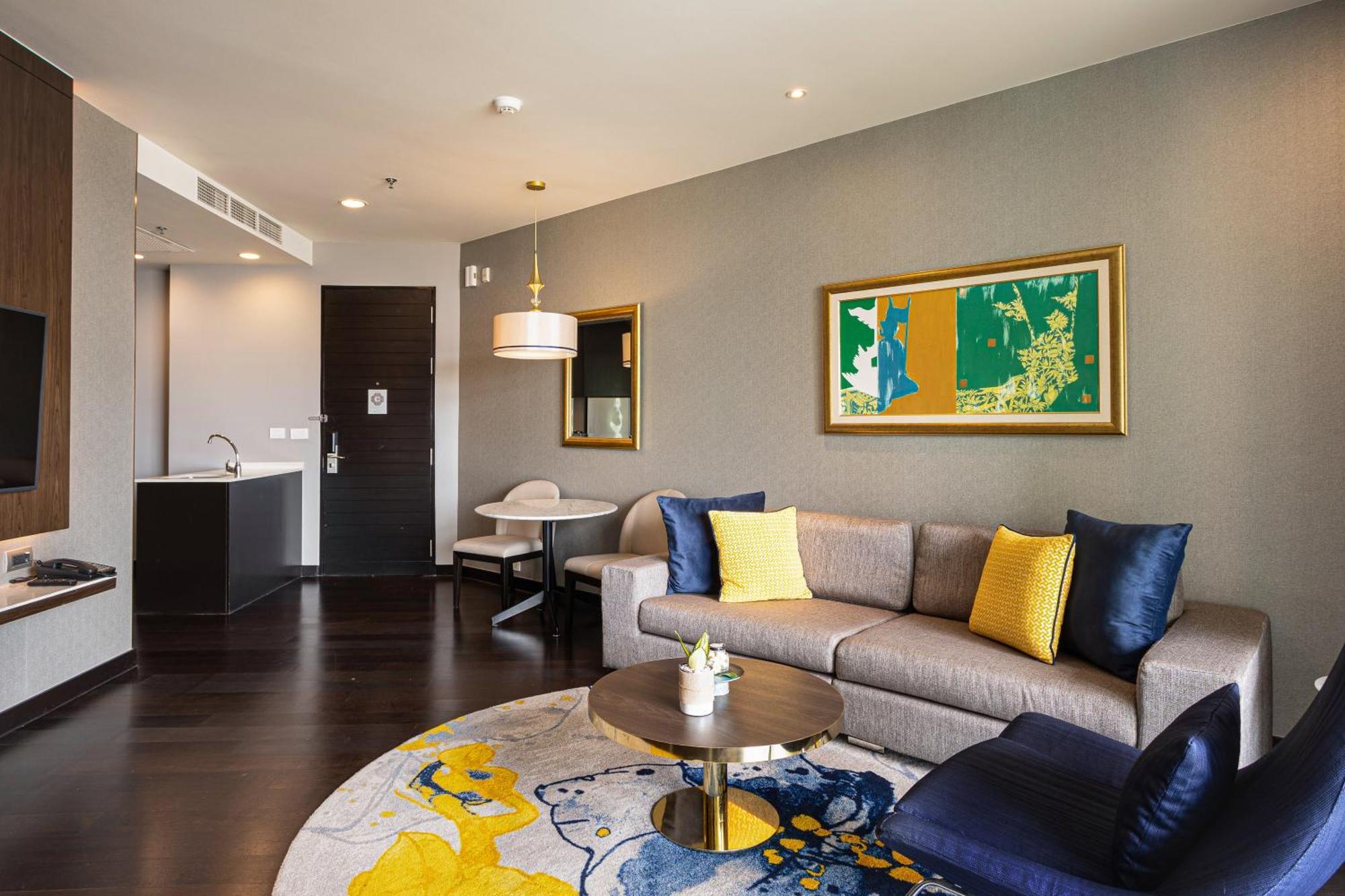Chatrium Hotel Riverside Μπανγκόκ Εξωτερικό φωτογραφία A living room at the hotel